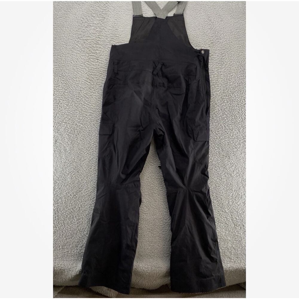 The North Face Bib Snow Pants Womens LARGE Black DryVent Cargo Ski Waterproof